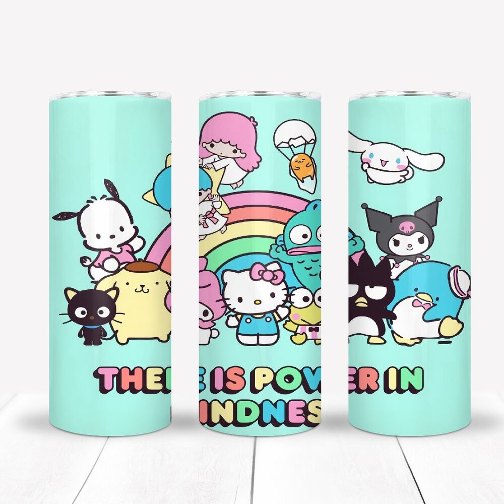 Kawaii Stainless Steel Tumbler, Cartoon Mug, Kids Cup, Girls Gift